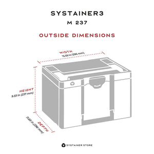 Systainer3 Lid Compartment M 237, Anthracite