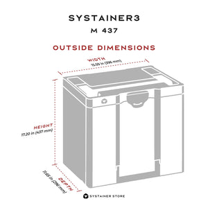 Cartridge-Systainer3 M 437, Anthracite