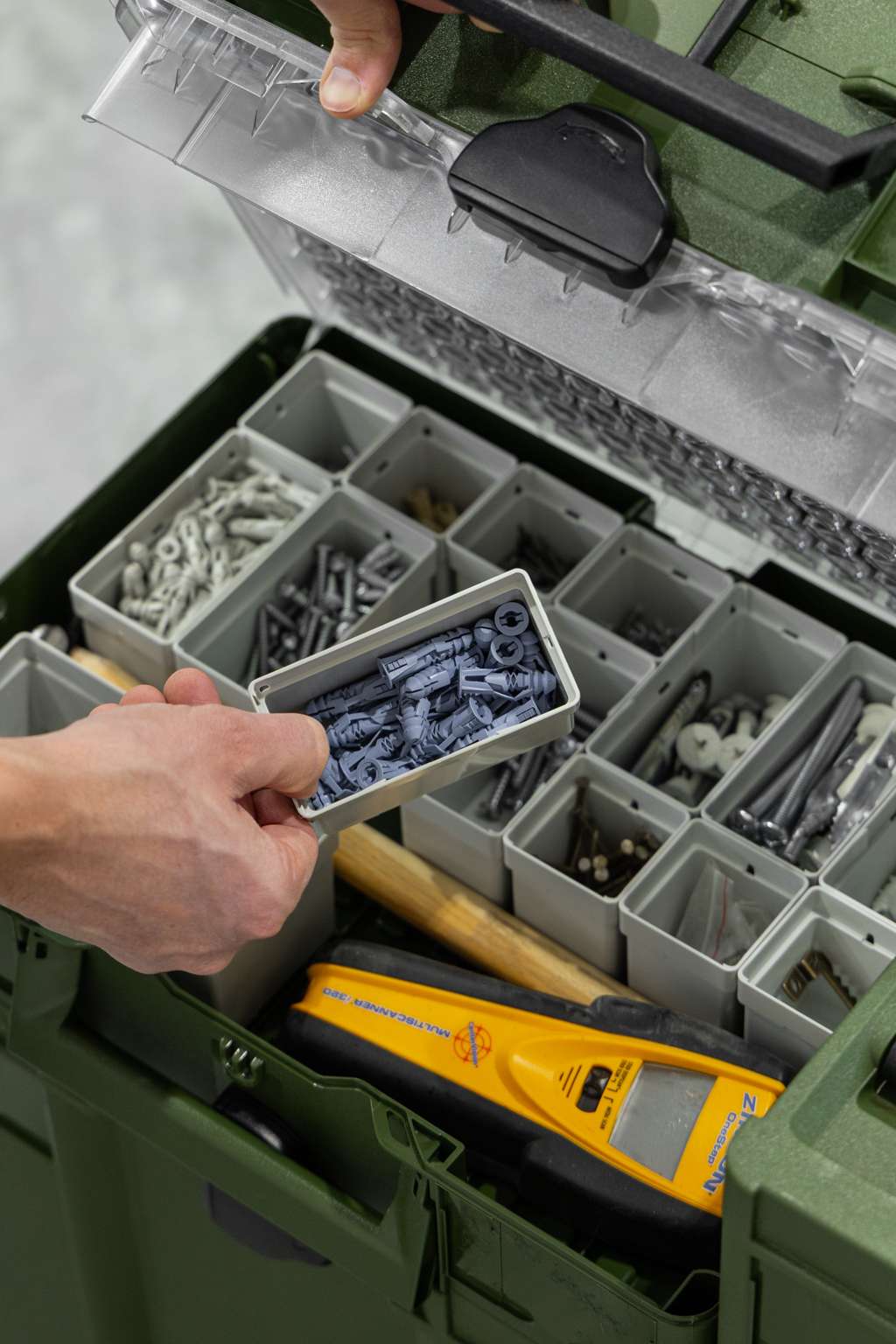 Systainer³ Organizer M 89 with 22 Insert Boxes, Olive Green